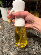 Olive Oil Mister Spray Bottle for Cooking , Oil Cooking Spray Bottle Air Fryer Accessories /Refillable Glass Dispenser Shelflex