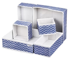 Set of 6 Collapsible Drawer Dividers | Non-Woven Fabric Storage Bins Shelflex