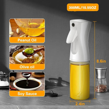 Olive Oil Mister Spray Bottle for Cooking , Oil Cooking Spray Bottle Air Fryer Accessories /Refillable Glass Dispenser Shelflex