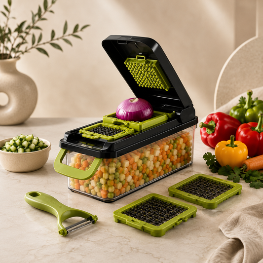16 in 1 Vegetable Cutter Chopper /Multi Functional Slicer Dicer Grater Peeler Shelflex official