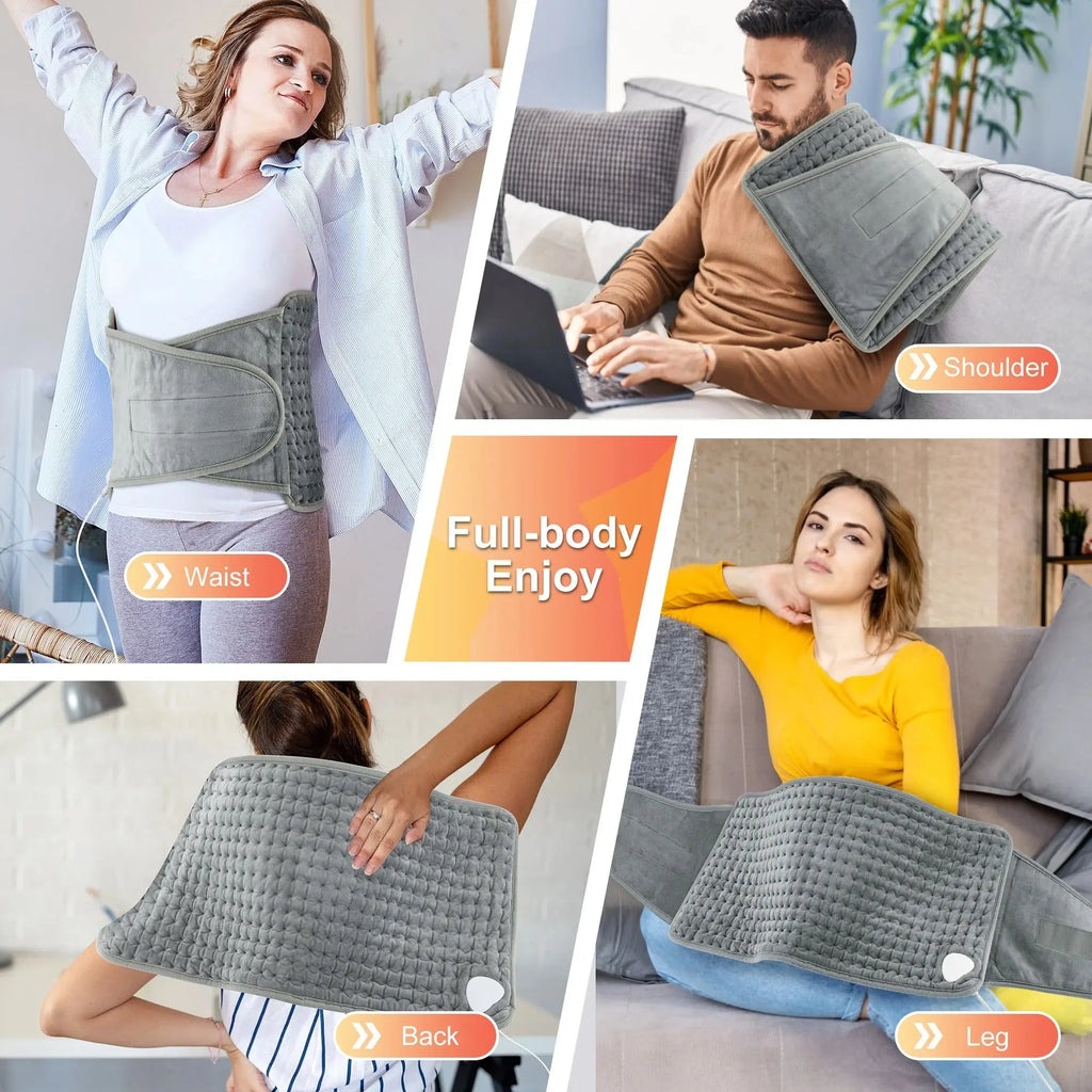 Heating Pad For Back Pain,Portable Moist Heating Pad For Women & Men Shelflex