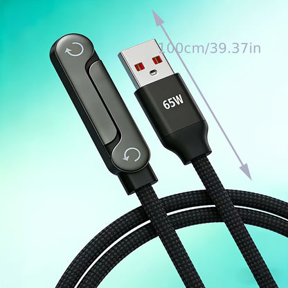 Fast Charging Data Cable 1.5M with Foldable Phone Holder Stand | Durable Braided USB-C Cable Shelflex official