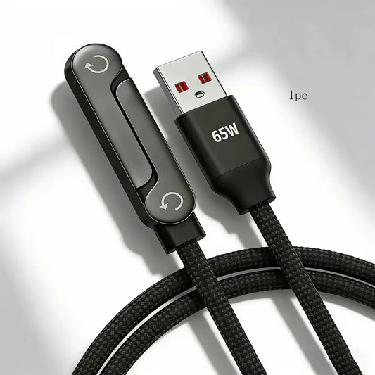 Fast Charging Data Cable 1.5M with Foldable Phone Holder Stand | Durable Braided USB-C Cable Shelflex official