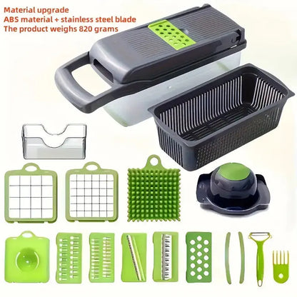 16 in 1 Vegetable Cutter Chopper /Multi Functional Slicer Dicer Grater Peeler Shelflex official