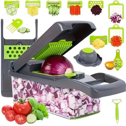 16 in 1 Vegetable Cutter Chopper /Multi Functional Slicer Dicer Grater Peeler Shelflex official