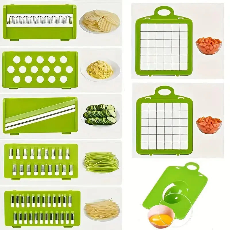 16 in 1 Vegetable Cutter Chopper /Multi Functional Slicer Dicer Grater Peeler Shelflex official